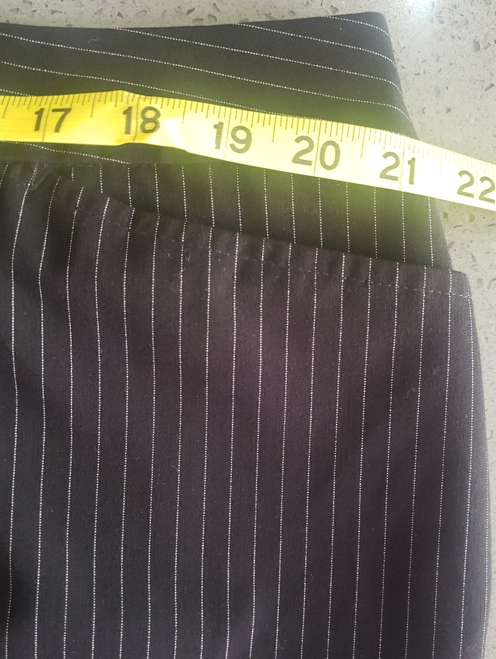 Worthington Black Pinstripe Trousers, Size 20W - Picture 7 of 9